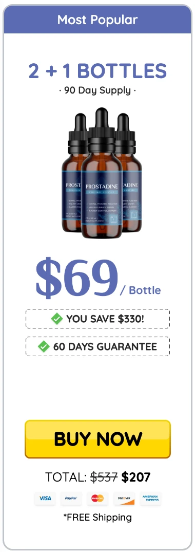 Prostadine 3 bottles